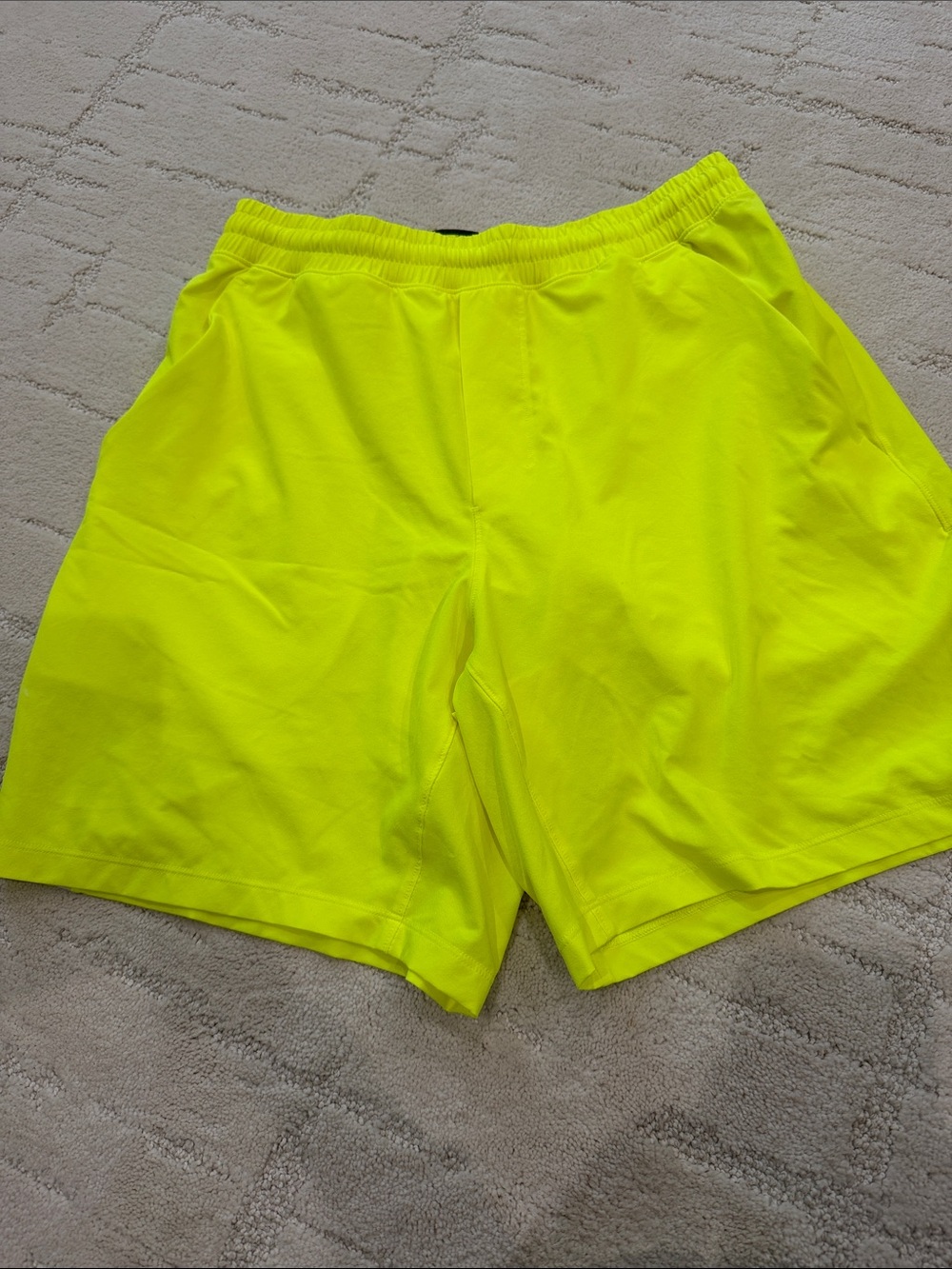 lululemon athletica Neon Yellow Men's Athletic Shorts